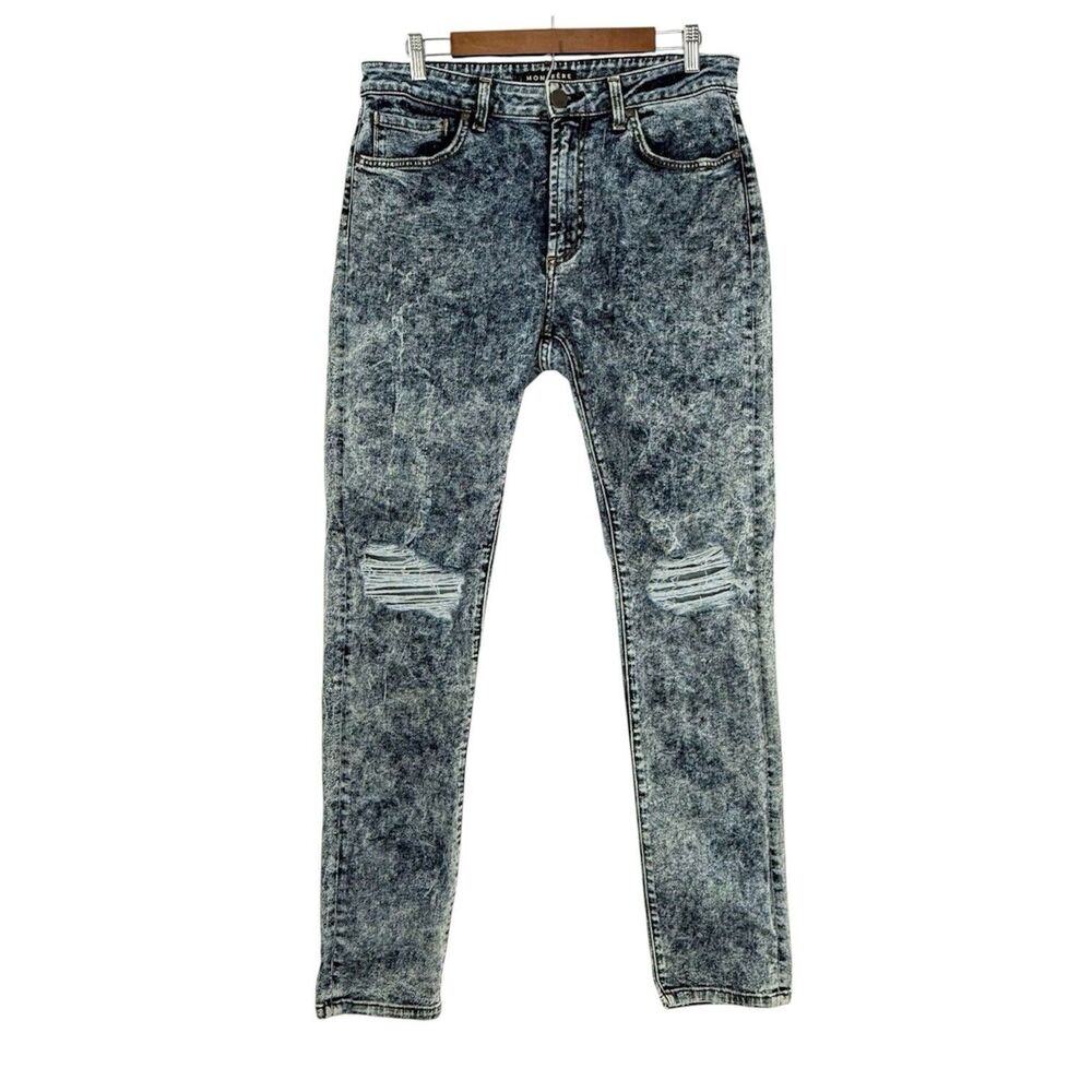 MEN Monfrere BRANDO Slim 34x31 Distressed Wash “Santa Cruz” Style 1008D1401